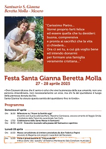 Locandina festa di Santa Gianna 2025 aggiornata 300